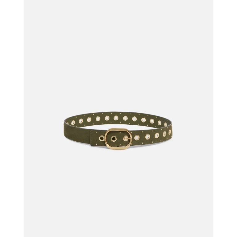Pinko 4 cm Leder-Gürtel mit Ösen