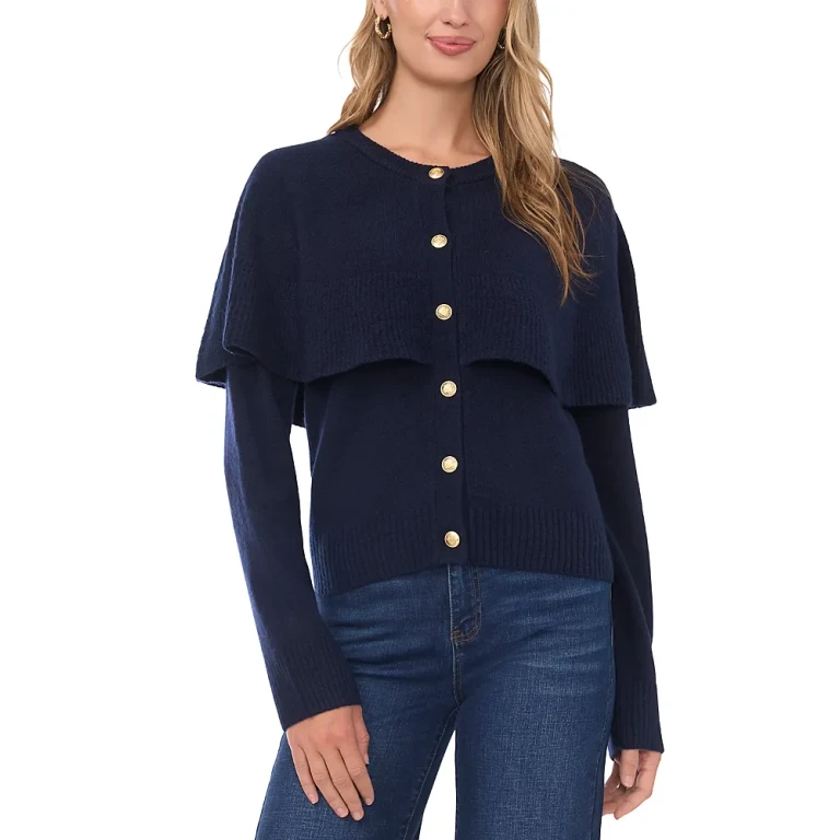 Vince Camuto Shawl Crewneck Cardigan