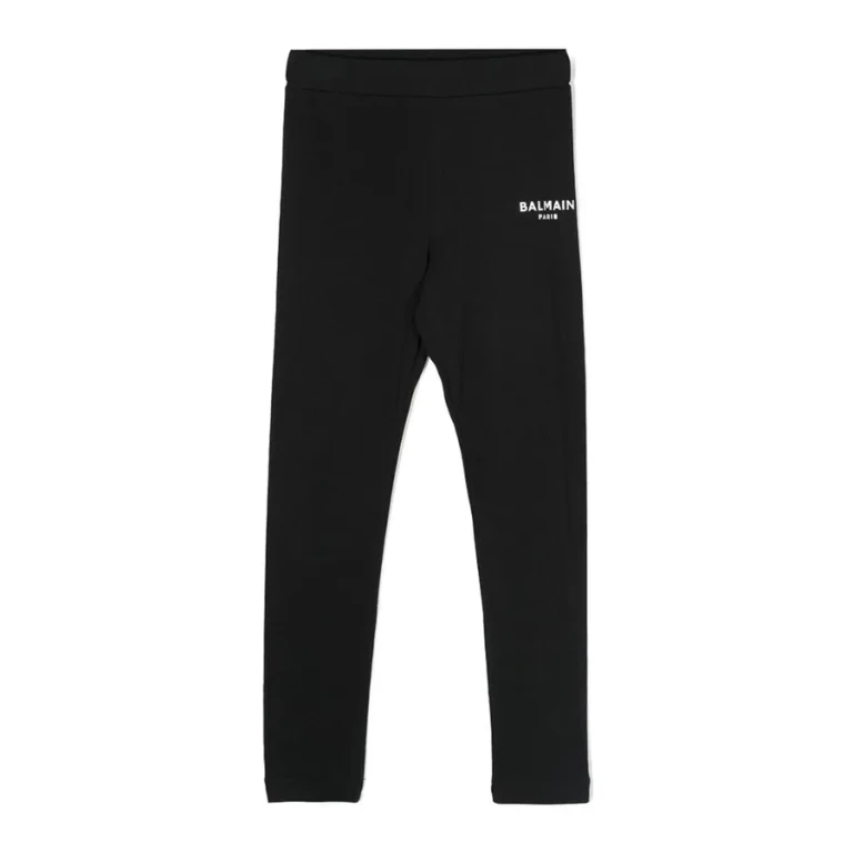 Balmain Kids Stretch-Jersey Skinny Pants