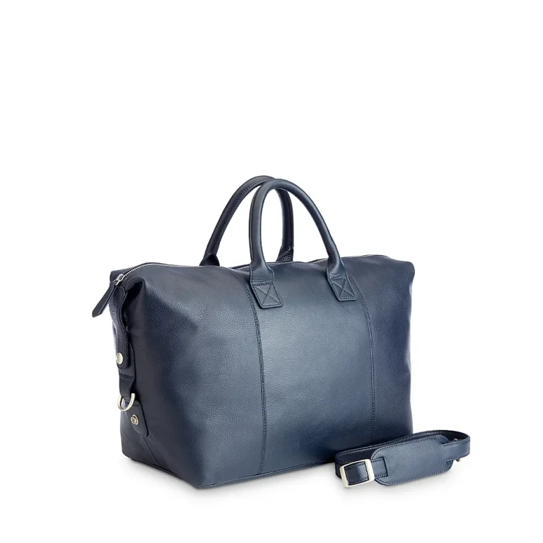 Royce New York Leather Weekender Duffel Bag