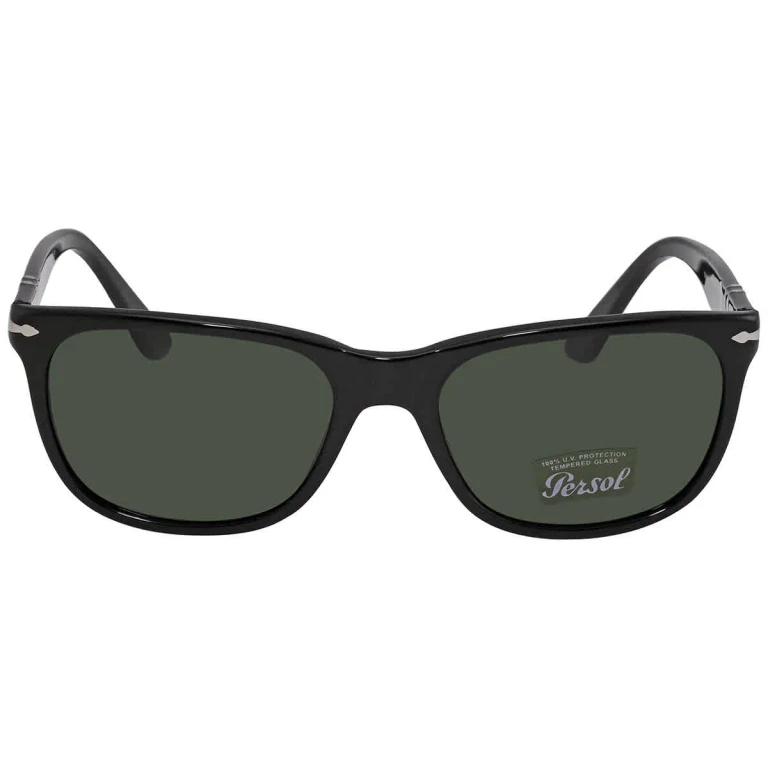 Persol Green Rectangular Mens Sunglasses PO3291S 95/31 57