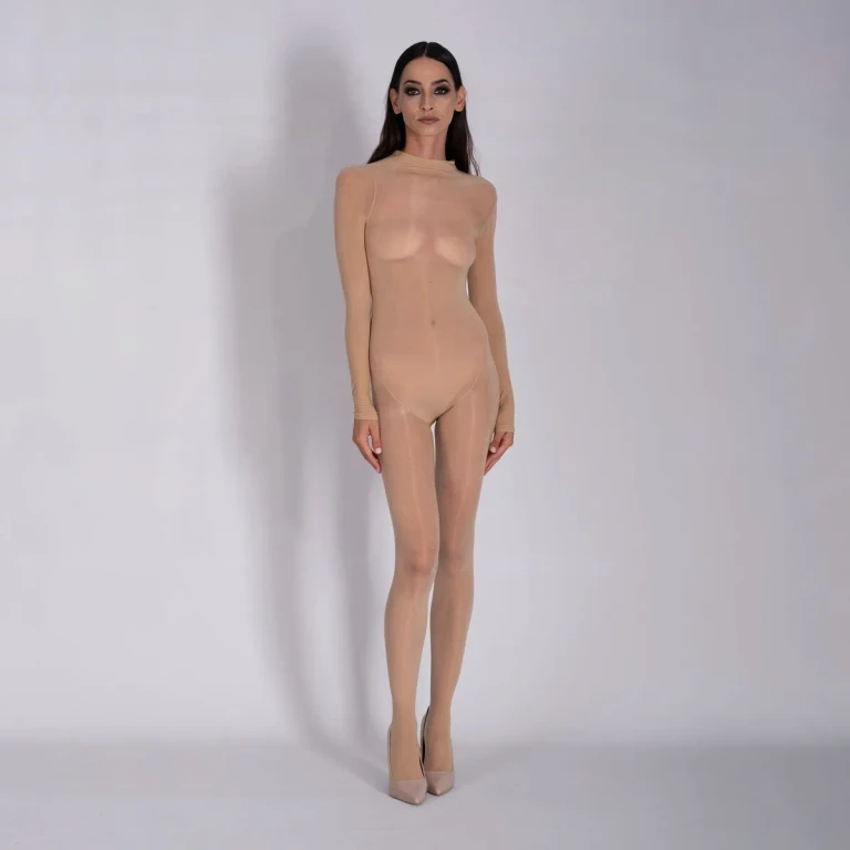 Lustrous Silky Sheer Bodystocking