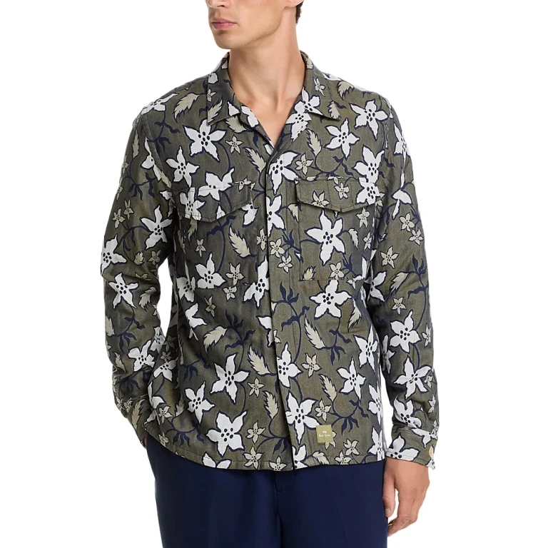 Ps Paul Smith Regular Fit Floral Print Shirt