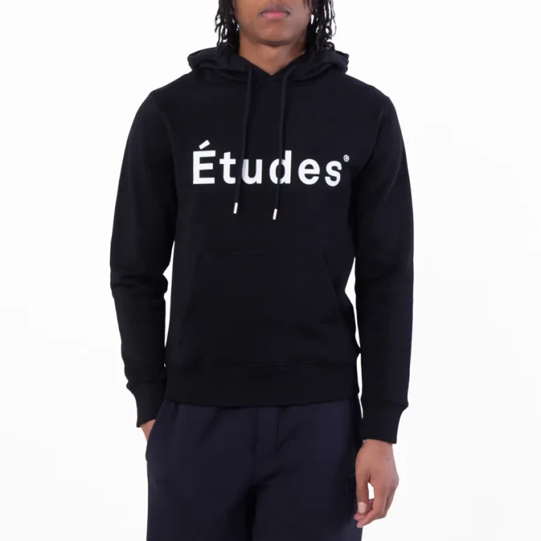 Etudes Klein Logo Print Cotton Hoodie