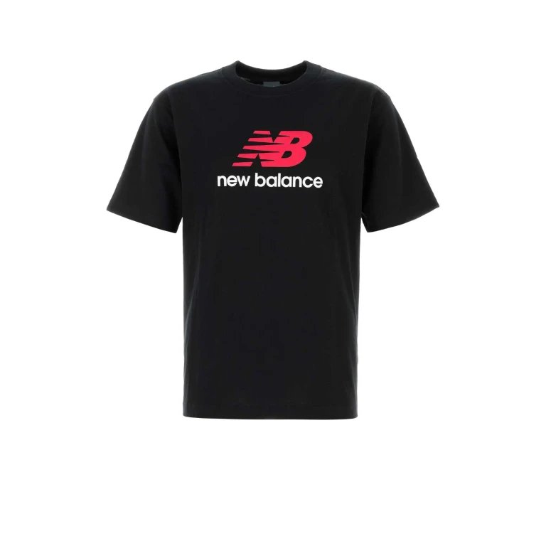 New Balance Black Cotton T-Shirt Exterior - Men