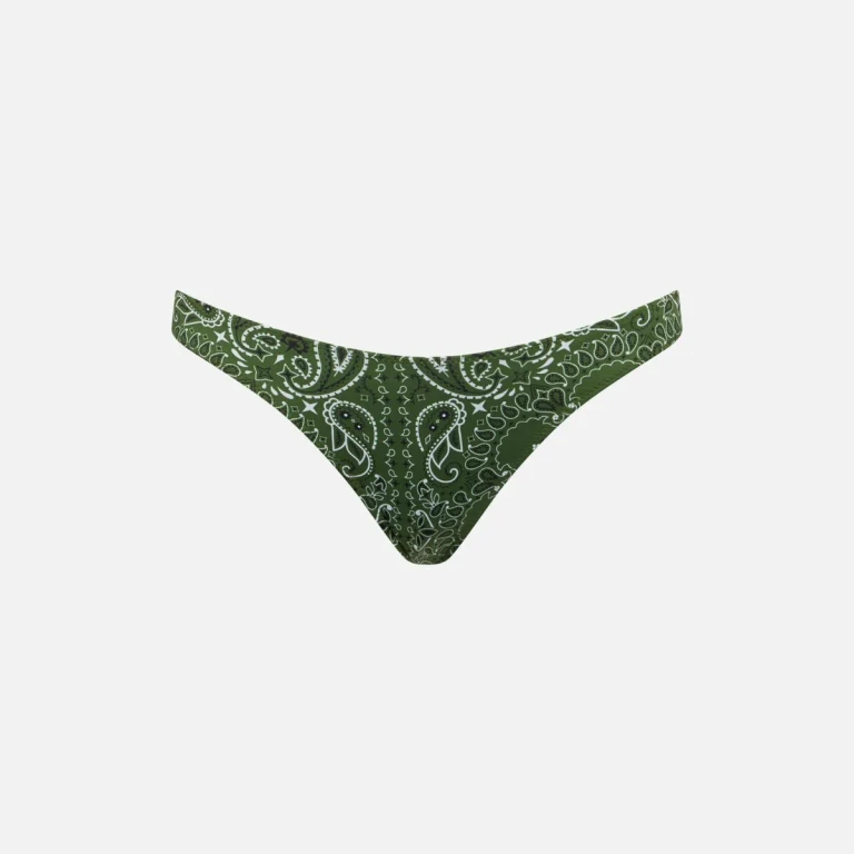 MC2 Saint Barth Naomi Military Green Bandana Cheeky Swim Briefs