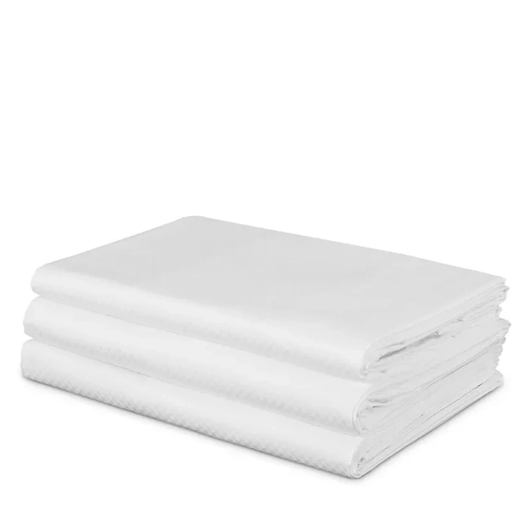 Frette Checkered Sateen Twin Top Sheet