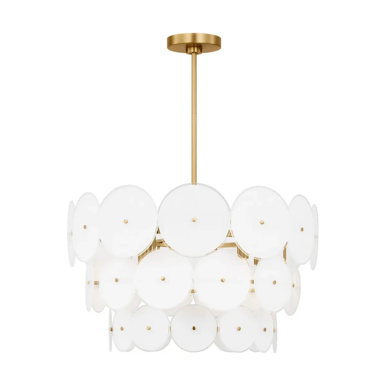 Emery 12-Light Chandelier in Burnished Brass