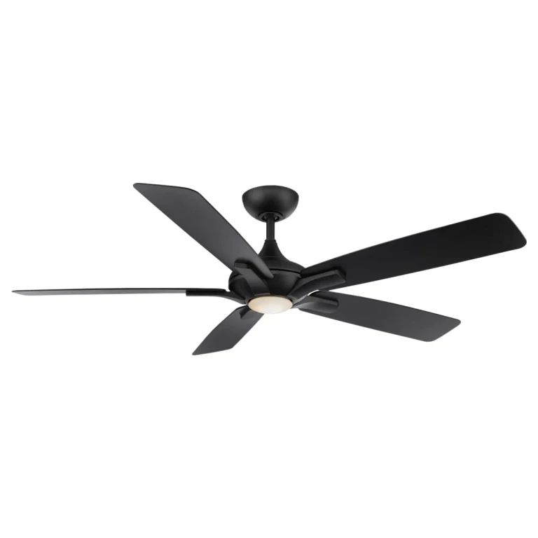 Modern Forms Mykonos Indoor and Outdoor Ceiling Fan in Matte Black