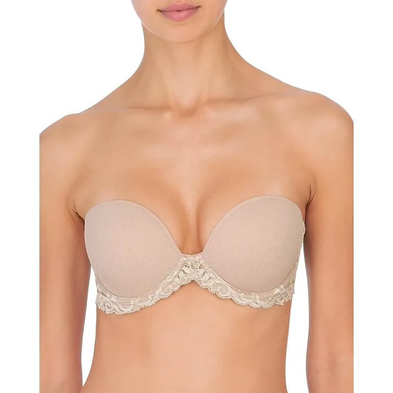 Natori Feathers Strapless Plunge Bra