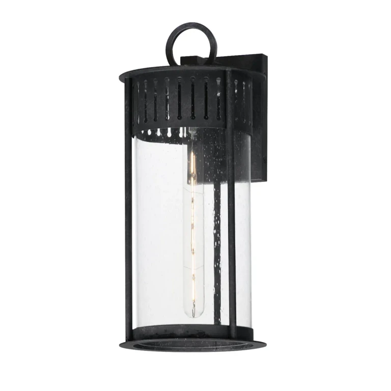 Black Patina One Light Outdoor Wall Sconce from the Windsor Collection