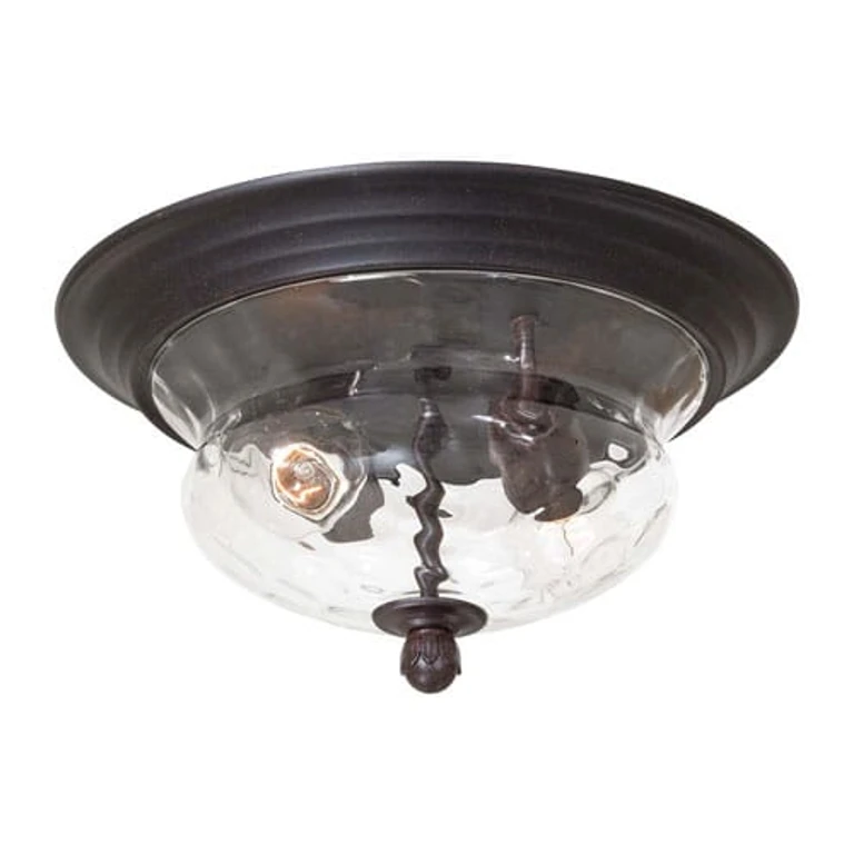 Merrimack 2-Light 7" Outdoor Ceiling Light in Corona Bronze