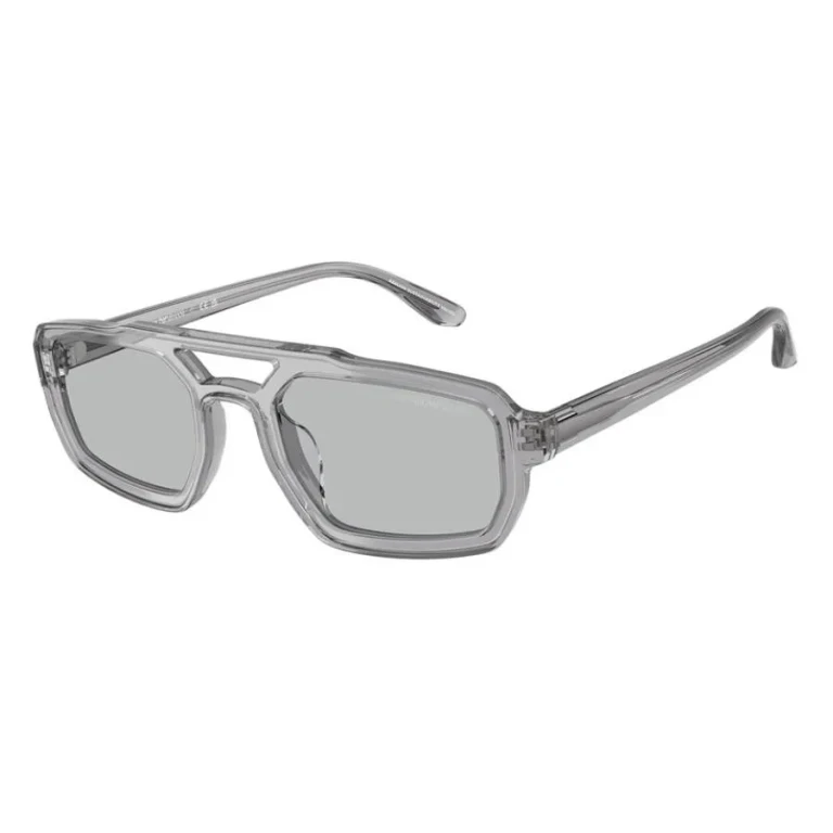 Emporio Armani Light Grey Irregular Mens Sunglasses EA4240U 620287 53