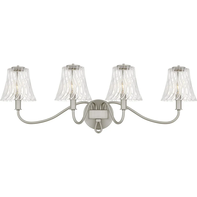 Brushed Nickel Bathroom Vanity Light from the McKinney Collection