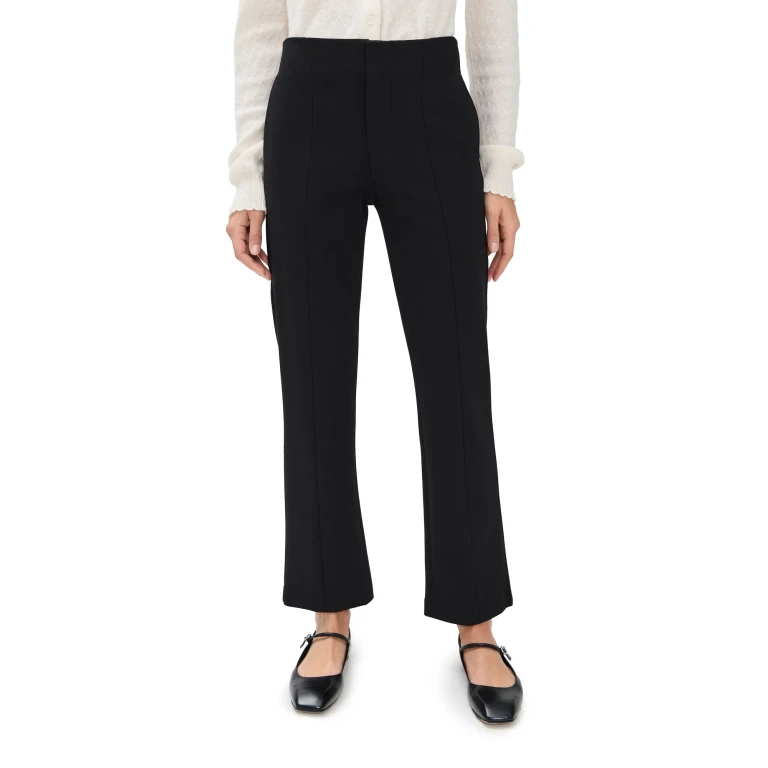 FRAME Le Sleek Straight Trousers Black 16