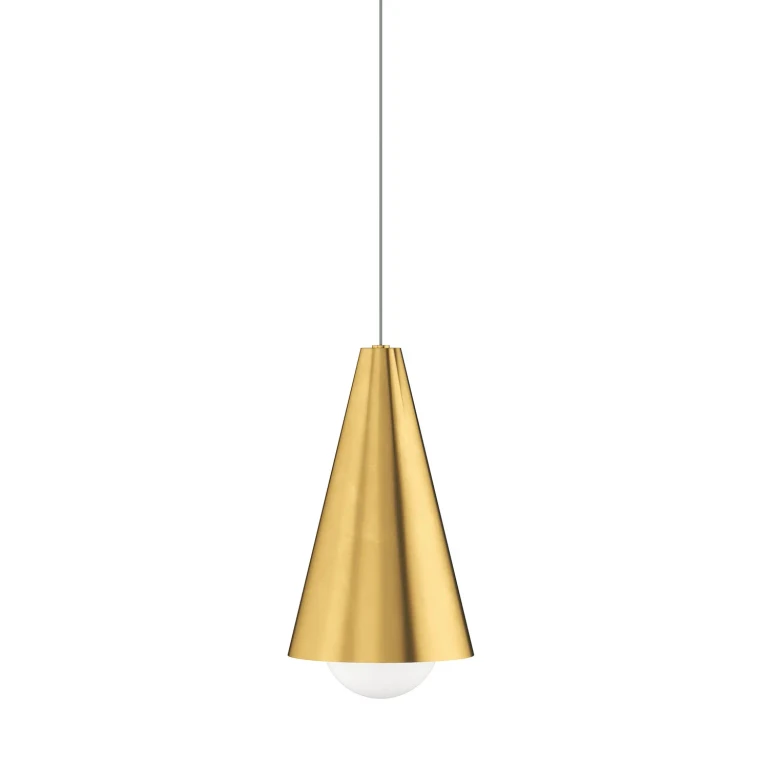 Natural Brass LED Pendant from the Joni Collection