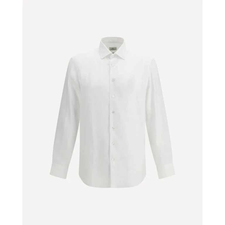 Camisa de lino para hombre Etro con bordado Pegaso