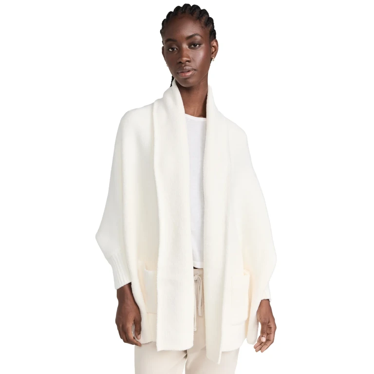 Barefoot Dreams CozyChic Blanket Wrap Carbon One Size