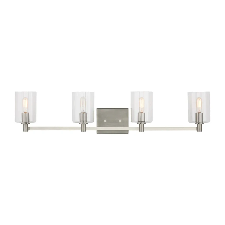 Fullton 4-Light Bathroom Vanity Light in Brushed Nickel