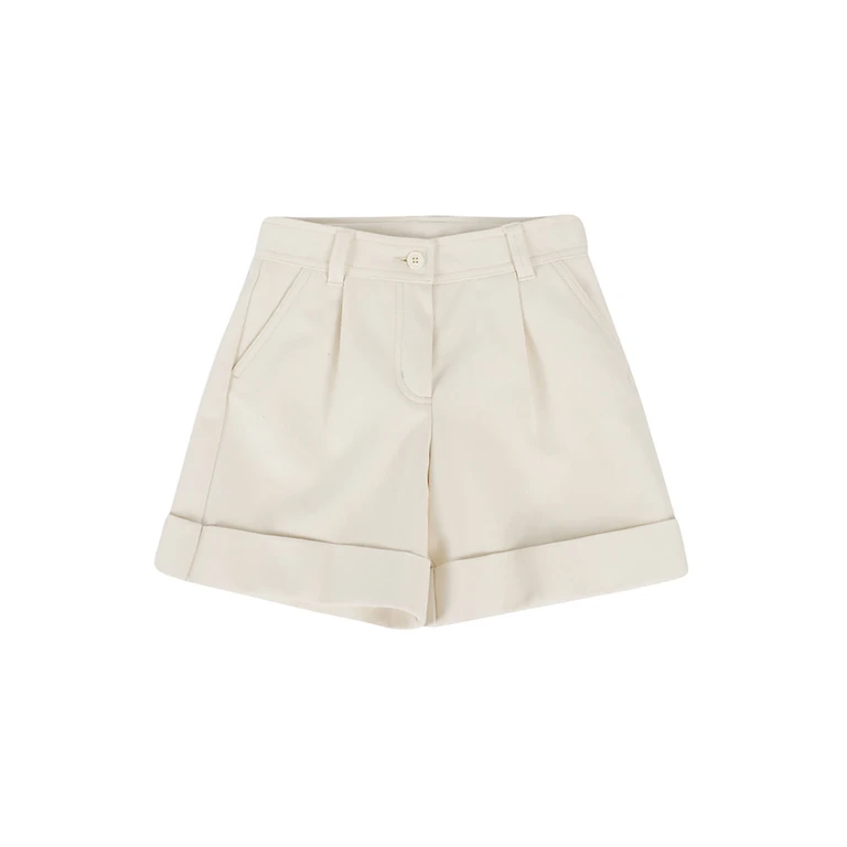 Moncler Kids Shorts Nude & Neutrals Cotton