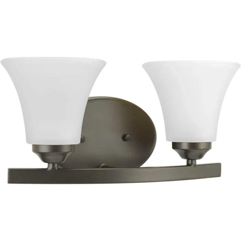 Antique Bronze Two Light Bath Bracket from the Adorn Collection