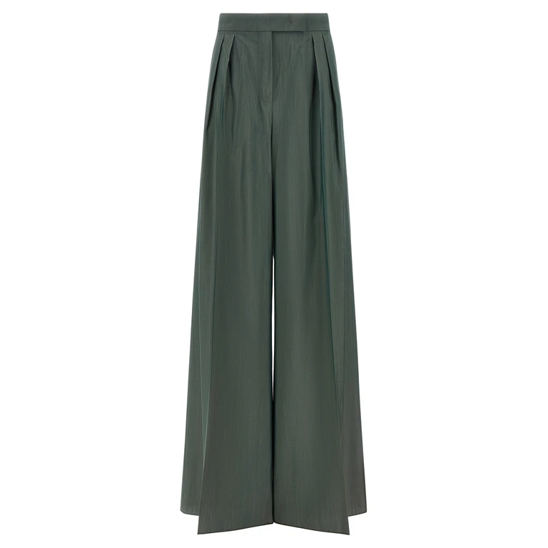 Max Mara Bicolor Virgin Wool Casual Pants - Women