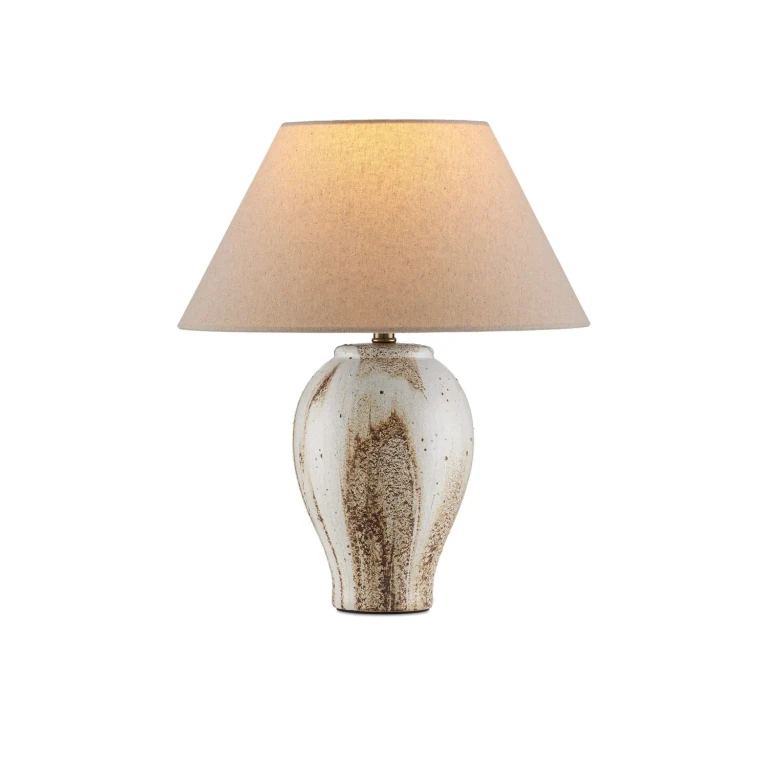 Beige Off-White Table Lamp from the Latte Collection