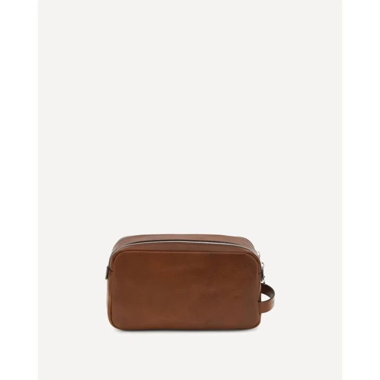 BRUNELLO CUCINELLI Leather Beauty Case Male UNI