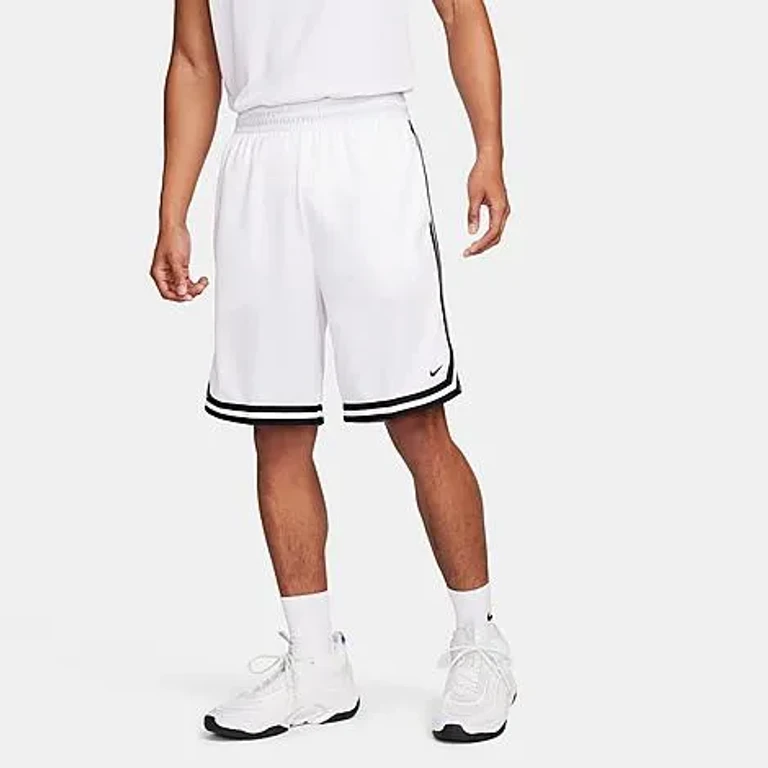 Nike Men's DNA Dri-FIT 10" Basketball Shorts in Black/White Size: 2XS