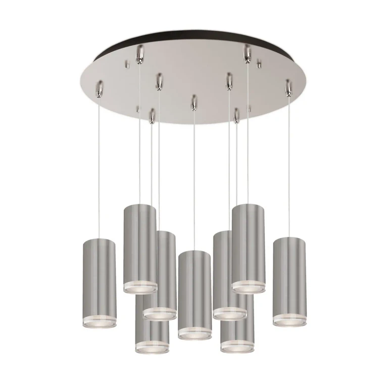 Brushed Nickel LED Pendant from the Cameo Collection
