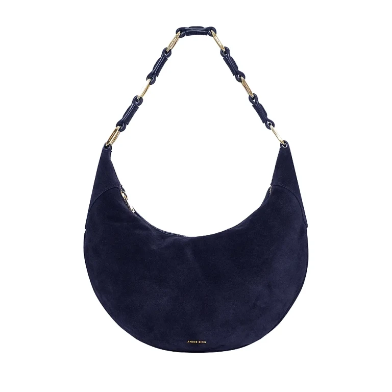 Anine Bing Kate Suede Hobo Bag