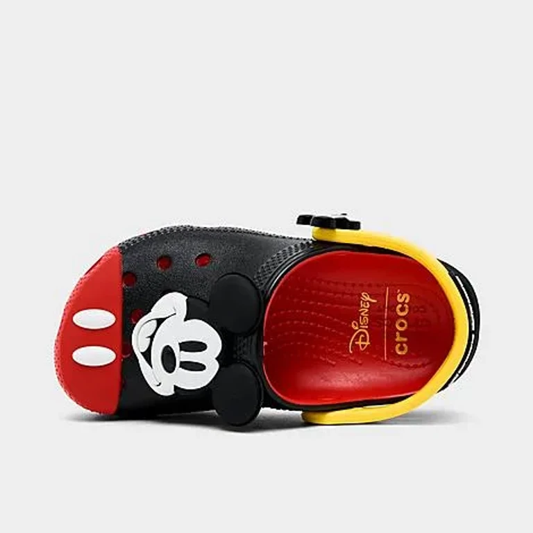Crocs Kids Toddler x Disney Mickey Mouse Classic Clog Shoes in Black Size: 4.0