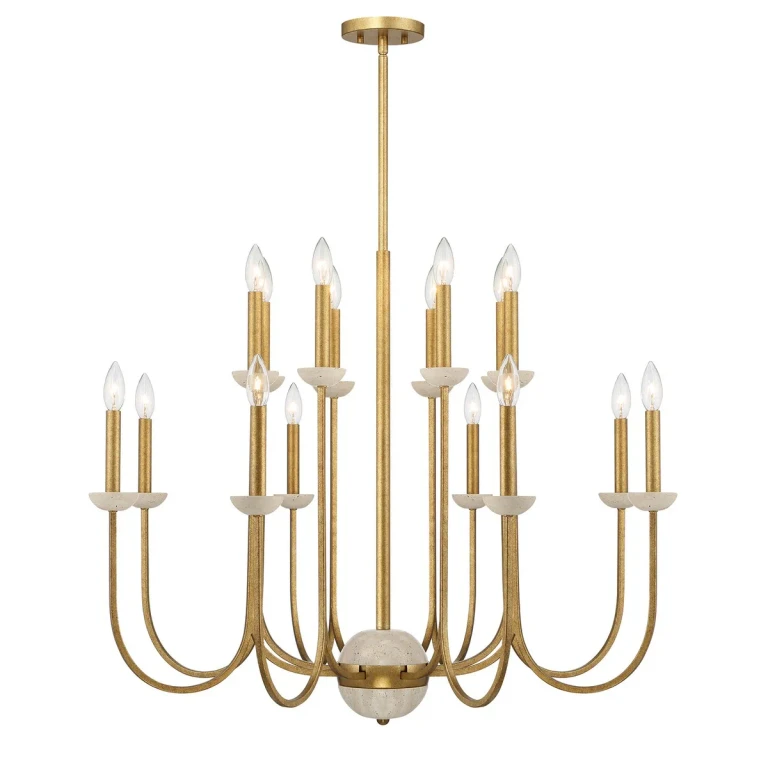 Oakhurst 16-Light Chandelier in Antique Gold