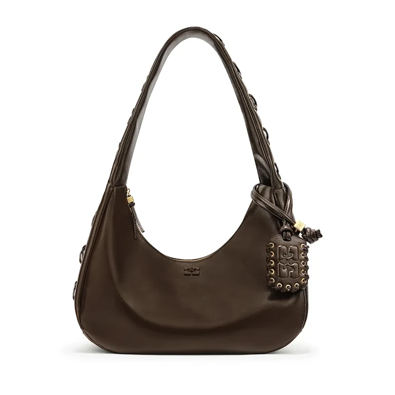 Ganni Laces Medium Hobo Bag