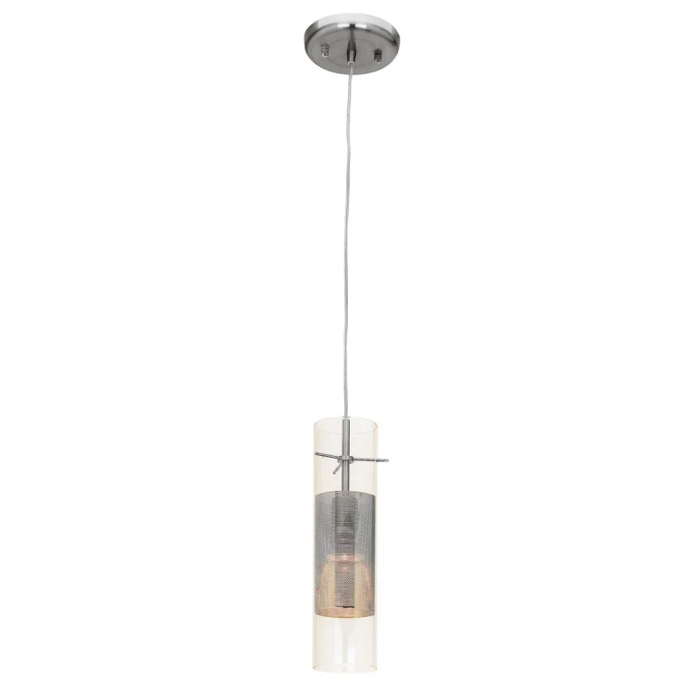 Brushed Steel LED Pendant from the Spartan Collection