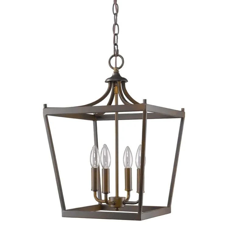 Oil Rubbed Bronze Four Light Pendant from the Kennedy Collection