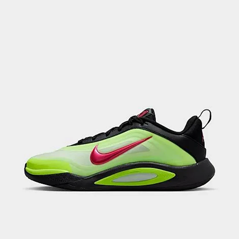 Big Kids A'One SE A'ja Wilson Basketball Shoes in Black/Hyper Pink/Volt Size: 1.0