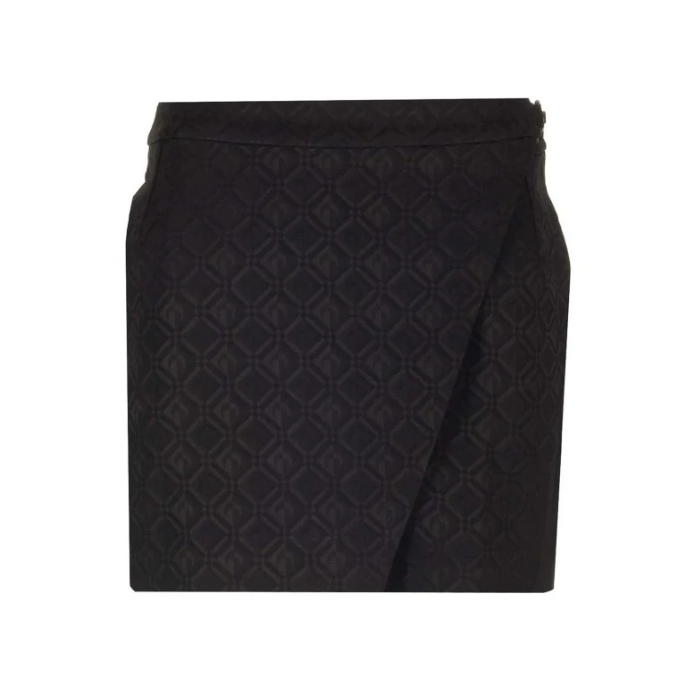 마린 세르 미디 스커트 - 블랙