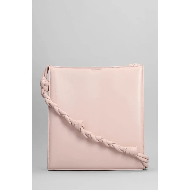 Pink Leather Tangle Shoulder Bag