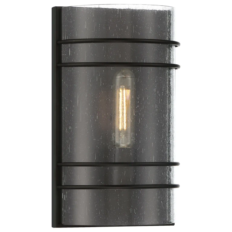 Matte Black LED Wall Sconce from the Cassi Collection