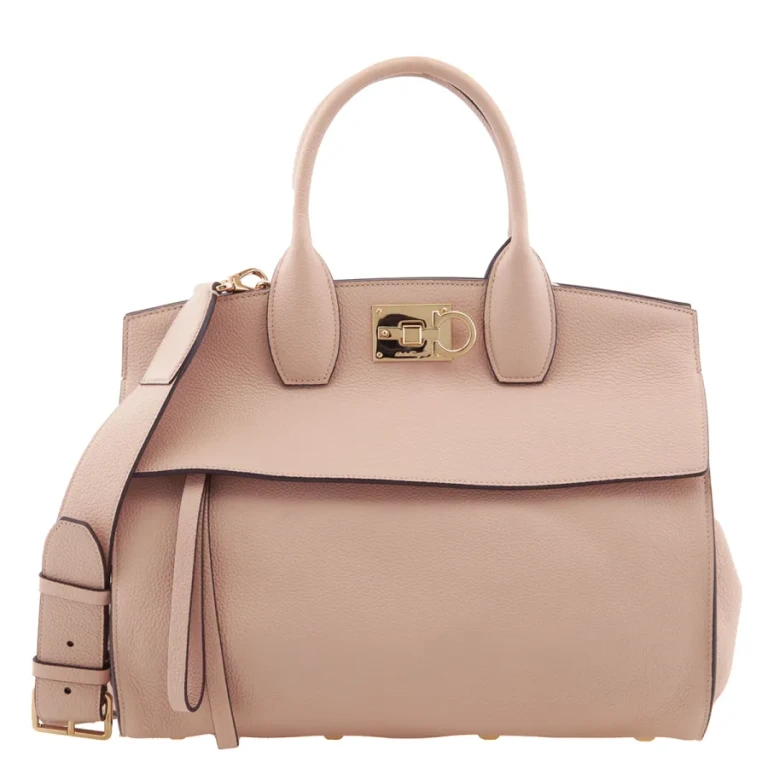 Salvatore Ferragamo Pink Studio Soft Bag (L)
