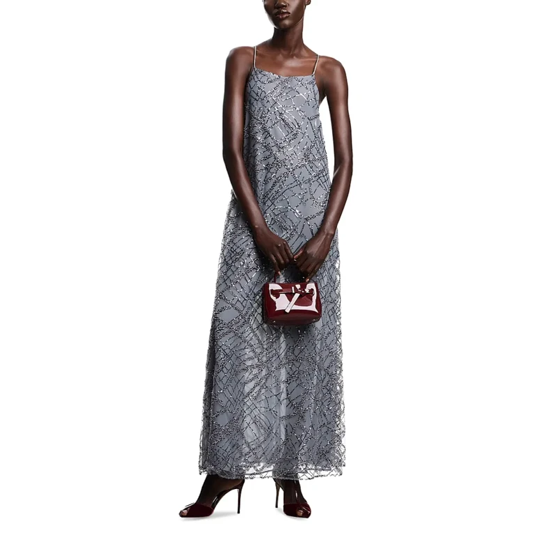 Emporio Armani Jupe Midi - Argent