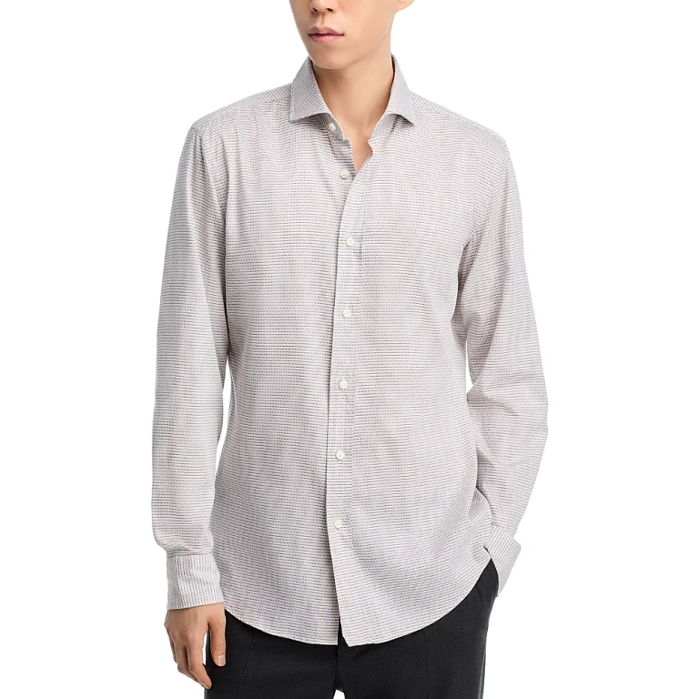 Boss Hank Slim Fit Stretch Button-Front Shirt