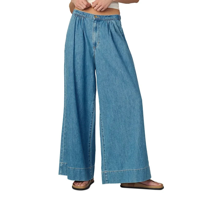 Joe's Jeans The Ruched High Rise Palazzo Jeans in Curious