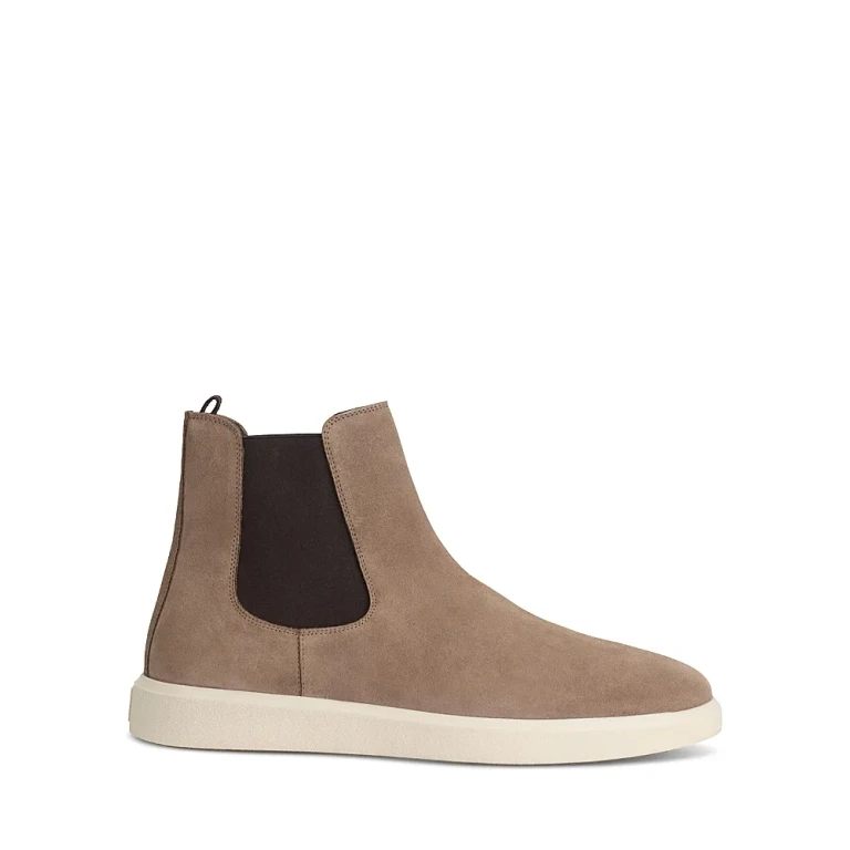 Boggi Milano Men's Suede Leather Chelsea Boots