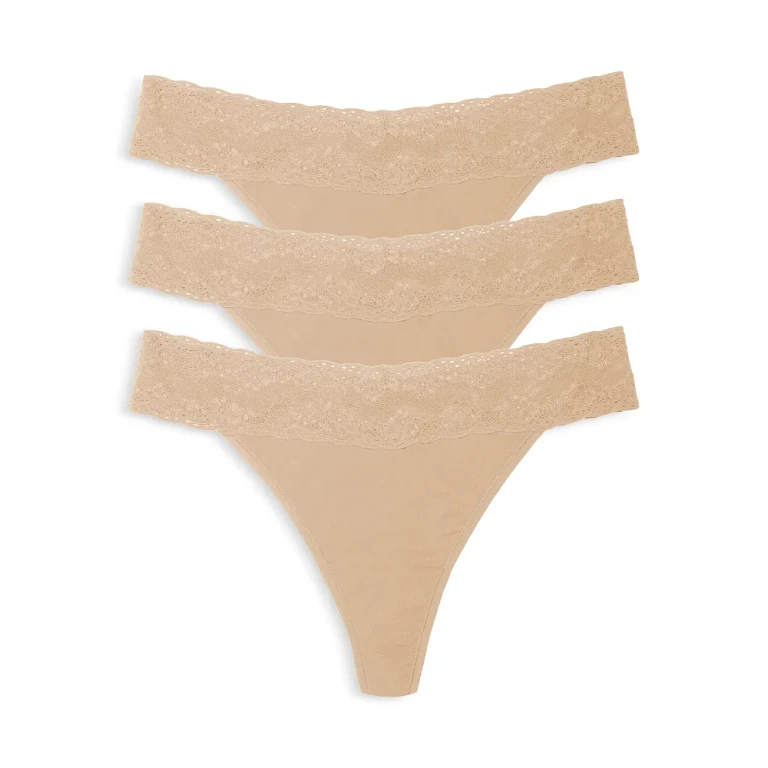 Natori Bliss Perfection One Size Thongs, Pack of 3