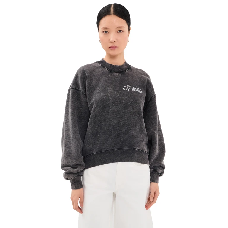 Off-White Off Marker Over Pullover Marble Black M