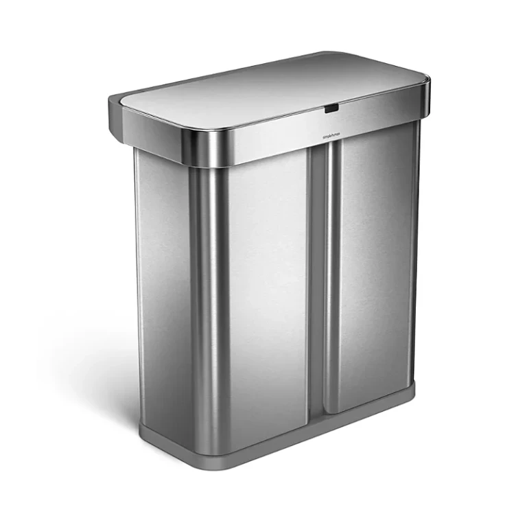 58 Liter Sensor Recycling Trash Can with Liner Pocket