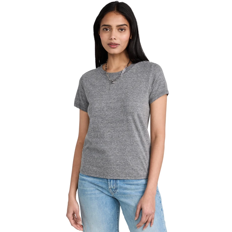 MOTHER The Lil Goodie Goodie T-Shirt Heather Grey XL