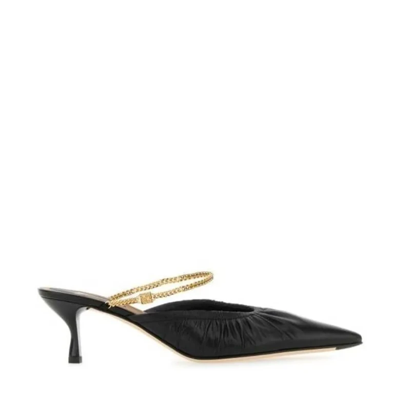 Fendi Womens Colibri Lite Chain-Strap Kitten Mules, Brand Size 40 ( US Size 9.5 )